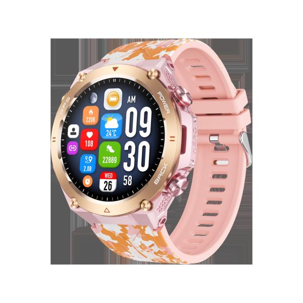 1.45'' GPS Fitness Watch With Built In Step Counting And Calories Monitoring For IOS And Android