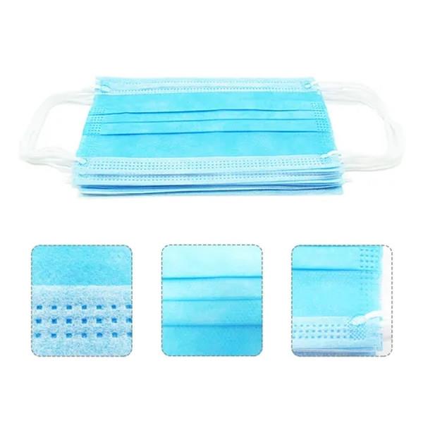 50 Pieces 2 Ply Face Mask M Dental Mouth Mask Anti Dust Filters With Ear Loop