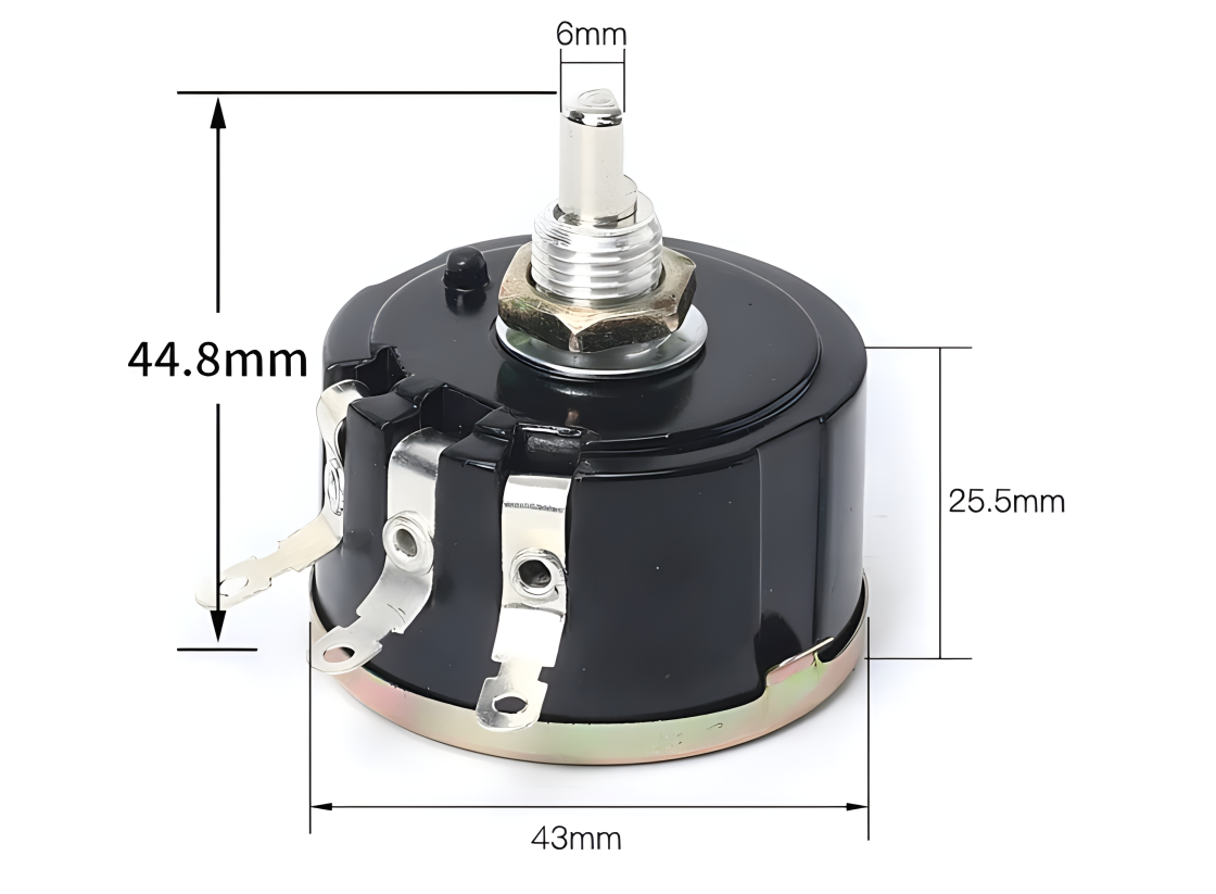 WX112 WX050 5W Одноразовый поворотный проволочный потенциометр с регулируемым сопротивлением 100R 330R 470R