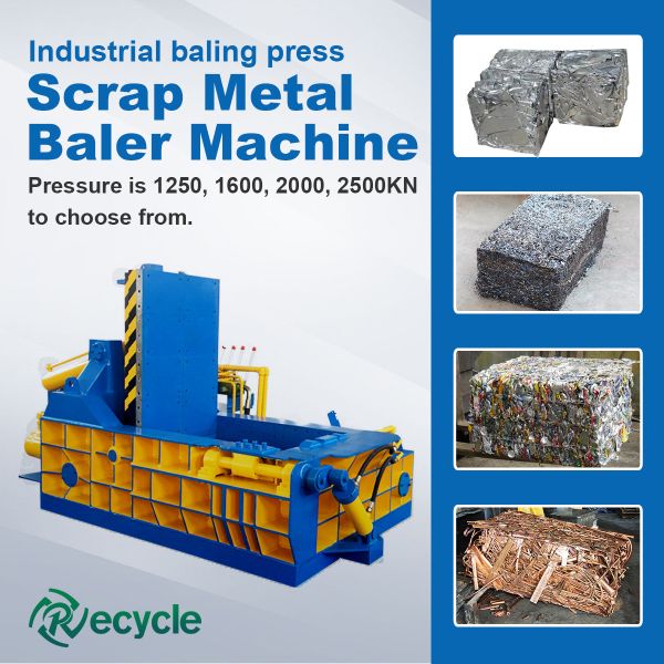 Hydraulic Powerful Horizontal Metal Bundling Machine Aluminum Can Iron Scrap Metal Baler