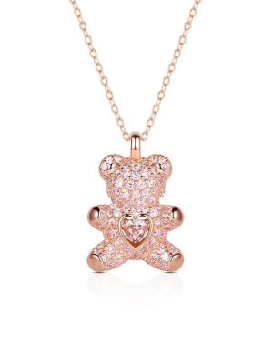 Top quality Stainless Steel Bear  Pendant Necklace Personalized  Necklace Jewelry Women Gifts