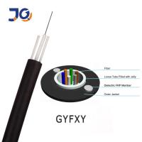Câble optique non blindé de fibre de tube d'unité de GYFXY MDPE 5.5mm