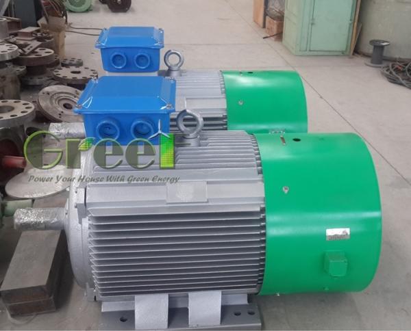 IP54 Horizontal Axis Low RPM Permanent Magnet Alternator 5kW