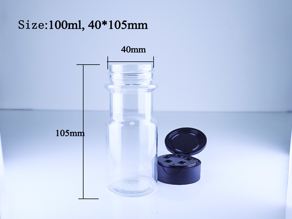FSSC22000 PET Seasoning Bottle Round Packaging Manufacturer Wholesale Supplier Plastic Spice Jar