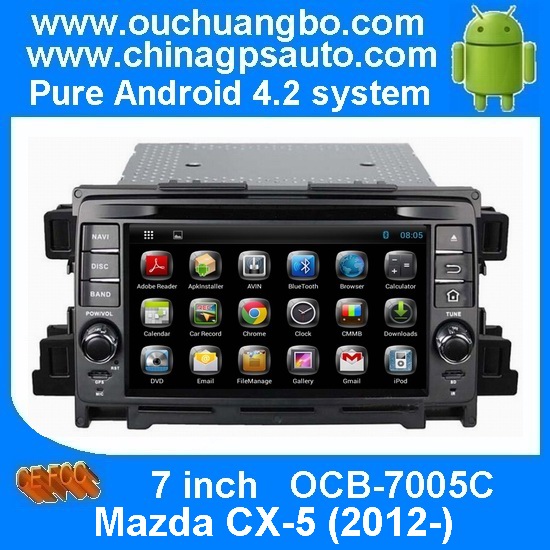 Ouchuangbo Auto GPS DVD Stereo System for Mazda CX5 (2012-) Android 4.2 3G Wifi Bluetooth Radio Player OCB-7005C