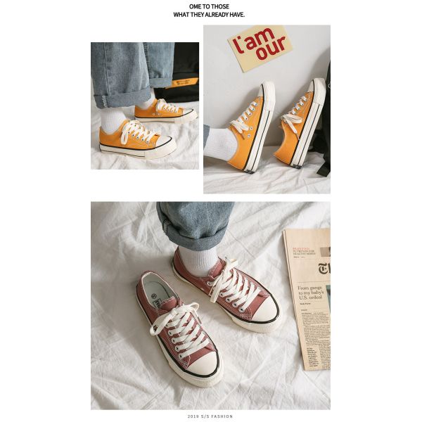 1970s Replica Canvas Shoes Men'S Ulzzang Low-Top Couple Shoes Korean Style Trendy Breathable Teenagers Wear