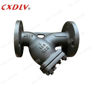Carbon Steel Flanged Ends Y Strainer Valve With Mesh 80 PN16 RF