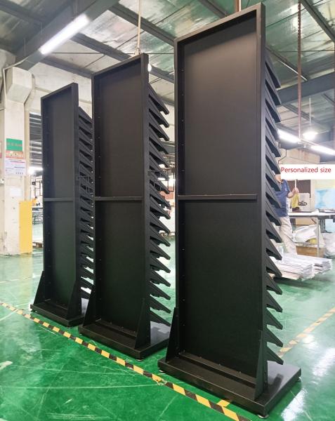 Custom Tile Display Stand Panel Tower 5 X 10in Metal Floor Display Stands