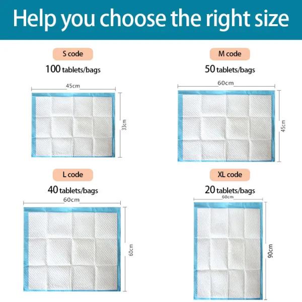 PE Pet Training Products Extra Large Disposable Pet Pads for Puppy Potty Training