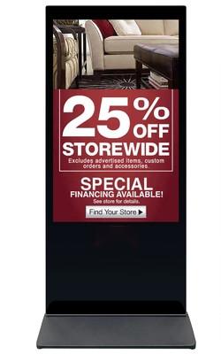 4K Interactive Floor Standing Advertising Touch Screen Kiosk 32 Inch to 86 Inch