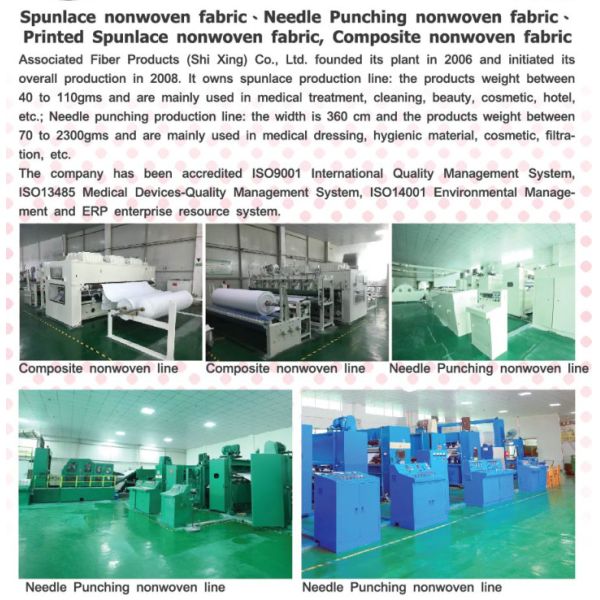 Волокно Spunlace Nonwoven Германия TrüTzschler 65% полиэстер вискозы 35%