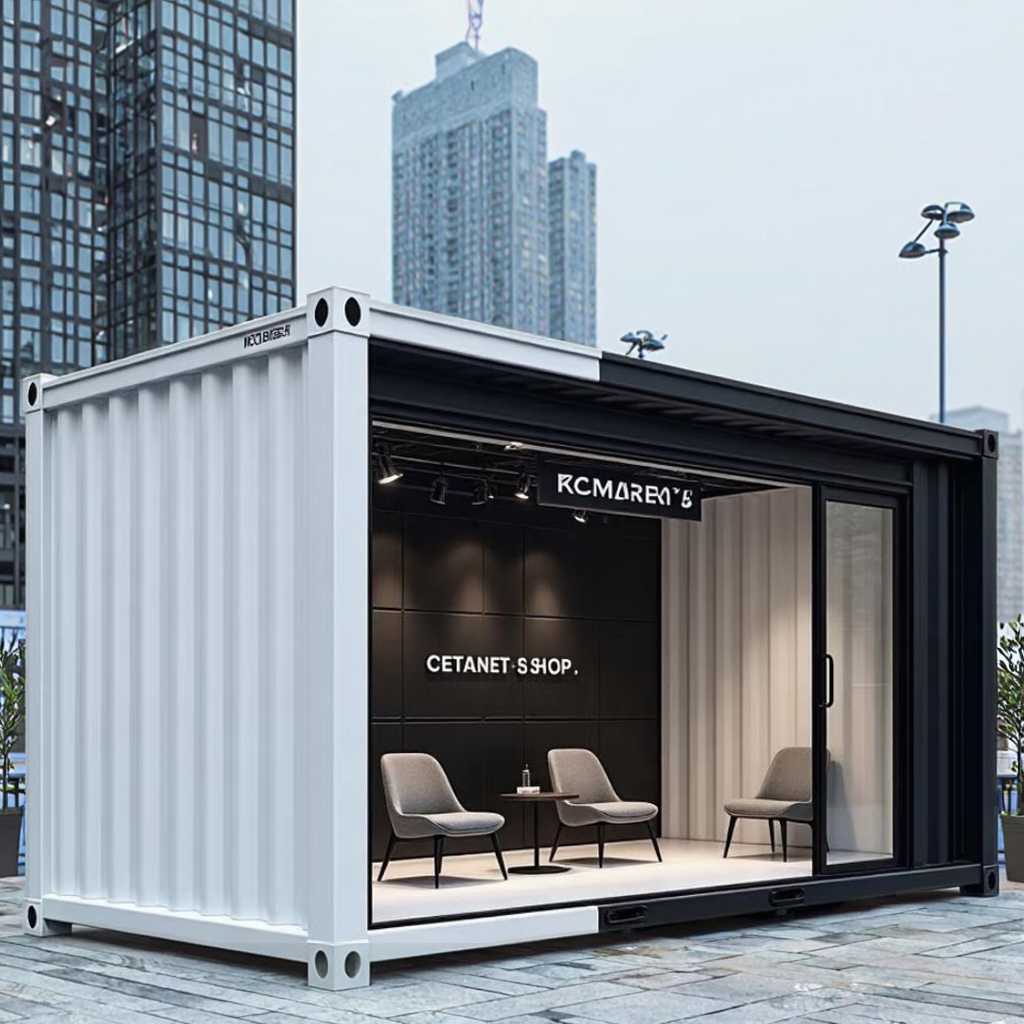 Detachable 20ft/40ft Container House Flat Pack  Villa Sandwic_panel for Home Office Hotel Outdoor Warehouse Shop Toilet
