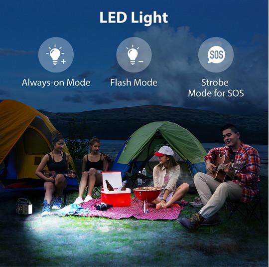 100W Portable Battery Inverter Power Supply US Standard Lighting Energy 110V Power Supply