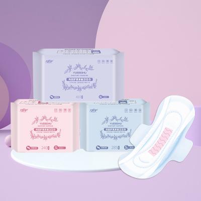 Servilhão sanitário de algodão impermeável de várias camadas com absorção pesada e asas