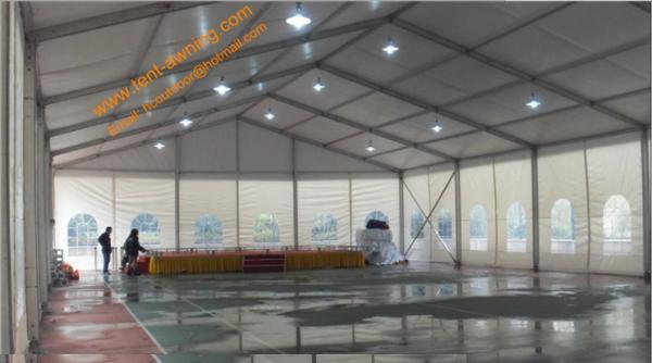 White Construction Tent Large Aluminum Structure Waterproof  Exhibition Event Marquees