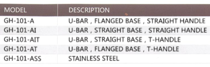 Welding Toggle Clamps101A U Shape Bar Rubber Cap Spindle Destaco 201-U