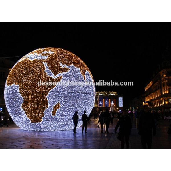 Giant outdoor christmas lights LED big Ball 3D Motif Light