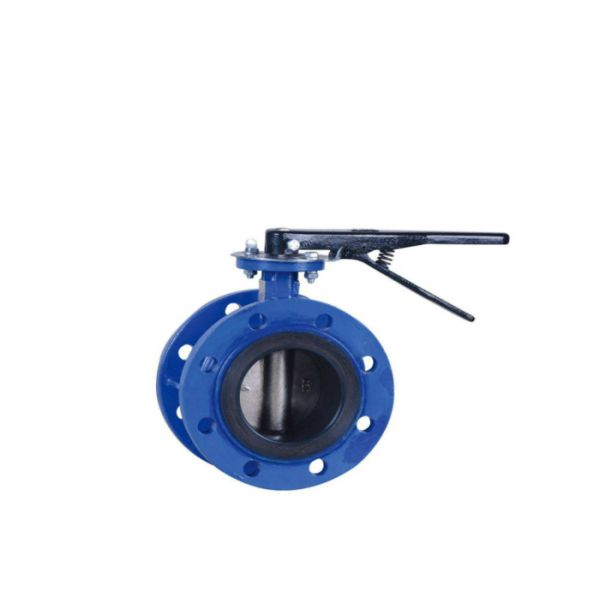 Wafer Butterfly Valve With Blue Trigger Handle Stainless Steel ZG1Cr18Ni12Mo2Ti 2