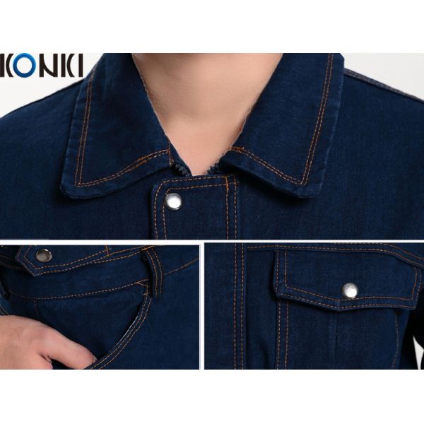 Winter workwear uniform For industrial workers durable denim fabric  work suit