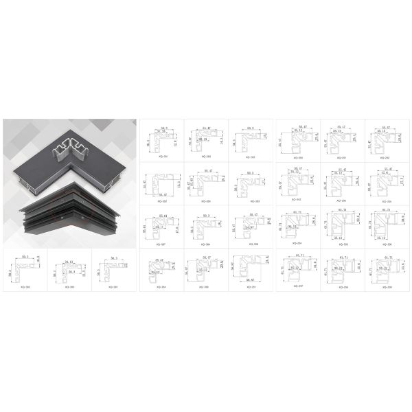 6063-T5 Aluminum Alloy Modern Design Durable Window Corner Bracket for Doors and Windows