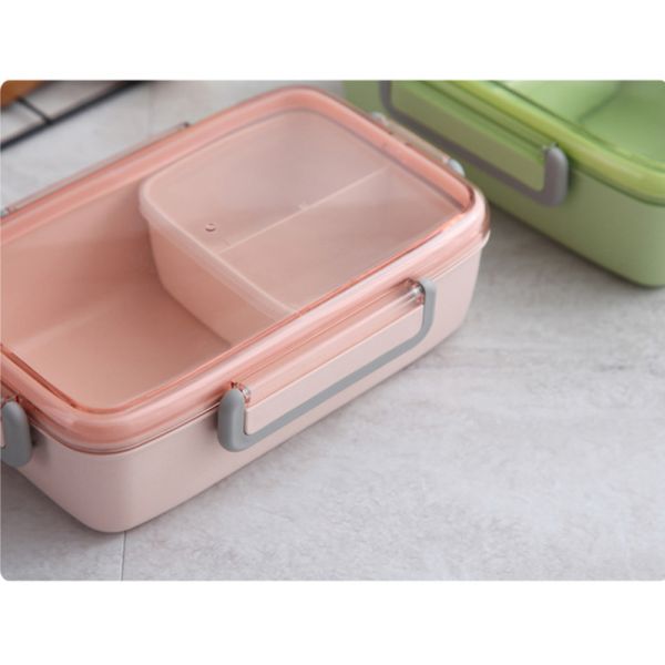 Metal Thickening Office 520g Stainless Steel Lunch Box Microwave