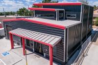 Construção de edifícios de estruturas de aço para armazéns comerciais pré-fabricados
