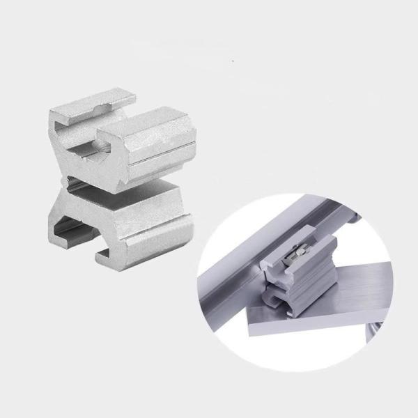 Connecteur élastique conjoint en tubes légers en aluminium de troisième génération pour la fixation de planches de cadre / installation de raccords
