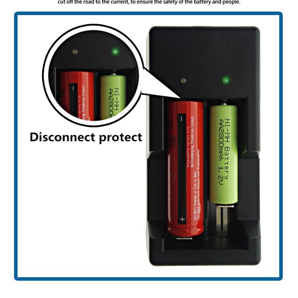 TOMO V6-2 Intelligent Battery Charger 5V usb charger for 1.2V & 3.7V 18650 / 16340 / 14500 /10440 Battery With USB Cable