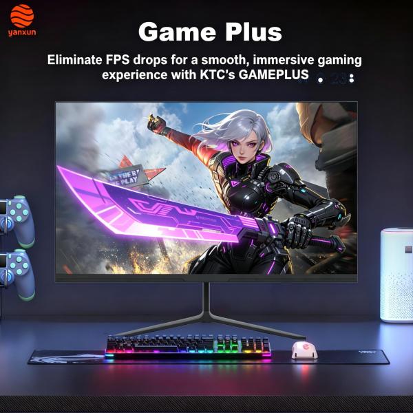 22 Inch 180Hz Gaming Monitor Black, QHD/UHD High Resolution, HDMI & DisplayPort for PC/Console Gaming, Flicker-Free