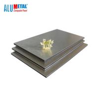El tejado adhesivo de aluminio cepillado acanalado de la hoja del ACP artesona el LDPE de 1000m m 6m m