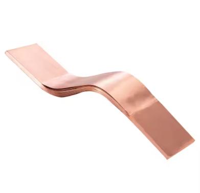 Flat Flexible Soft Laminated Copper Bus Bar Connector 100-200A