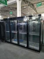 Display de supermercado comercial Refrigeradores Refrigerador de bebidas vertical Com prateleiras ajustáveis