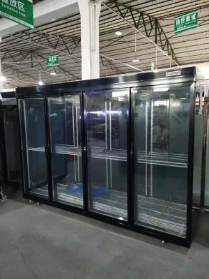 Display de supermercado comercial Refrigeradores Refrigerador de bebidas vertical Com prateleiras ajustáveis