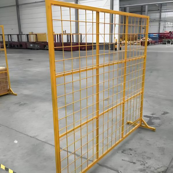 Clôture métallique périmétrique soudée et revêtue de PVC pour l'isolation d'atelier