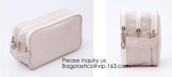 New Fashion Travel Makeup Brush Mesh Cosmetic Bag,Portable Canvas Travel Organizer Cosmetic Bag Toiletry Makeup Wash Bag