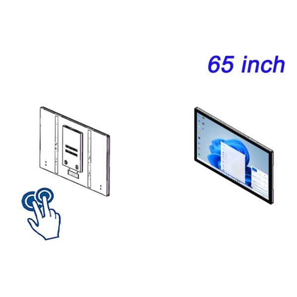 Big Tablet Touch Screen 65 Inch Windows Embedded Computer Lcd Display Wall Mount Panel PC Monitor