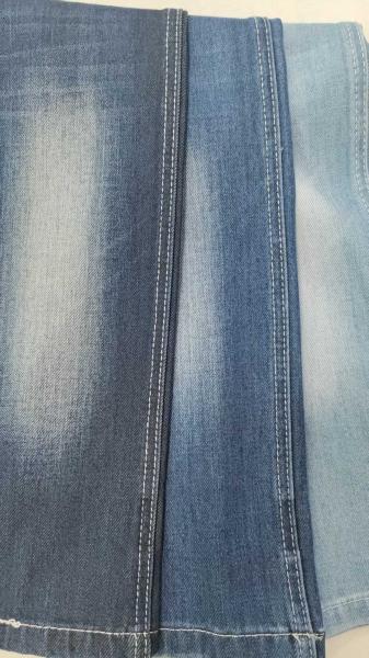 12.5 oz bleu foncé avec une largeur totale de 168-170 cm Tissu denim étirable léger JSD3438-2 pour pantalon de mode