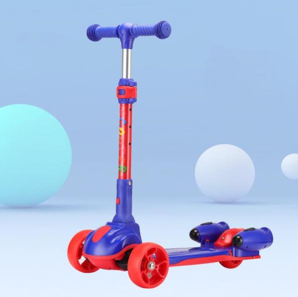 OEM kids bubbly kick scooter with blowing bubble for sale