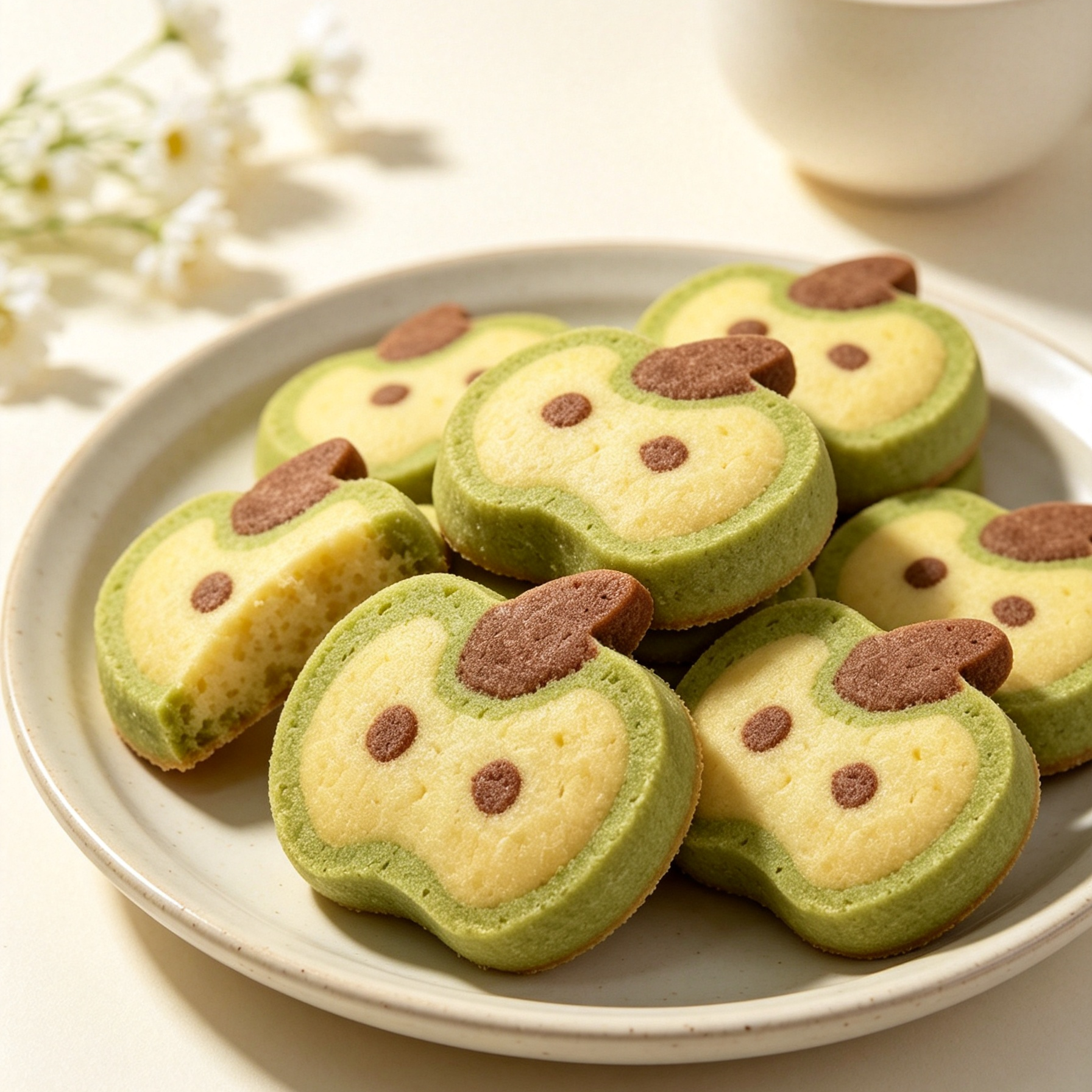 Premium Fragrant Apple Shaped Cookies Daily Pastry Private Label