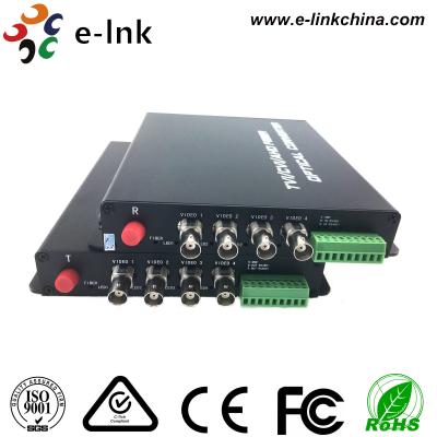 Conector AHD CVI TVI de FC sobre conversor da fibra fixado na parede/cremalheira montada