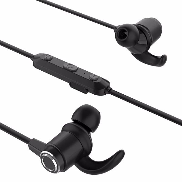 Hot selling fast-charging sports bluetooth earphones,magnetic wireless in-ear sports earphones with built-in microphone