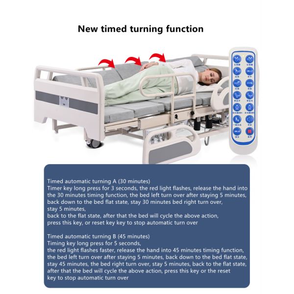 Multifunctional Electric Nursing Medical Adjustable Bed Automatic Turning