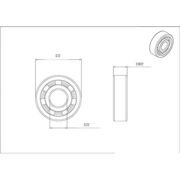 High Speed Miniature Dental Bearings Dental Handpiece Miniature Deep Groove Ball Bearings R144 SR144 SR144TLN