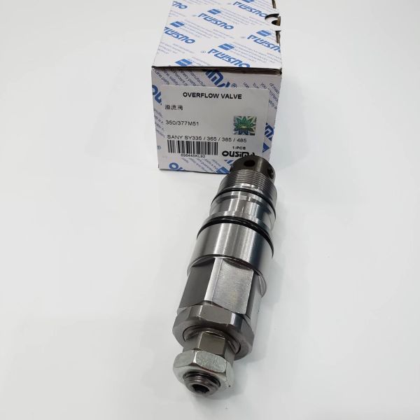 Sany Hydraulic Pressure Relief Valve 377M51 For SANY SY335 SY365 SY385 SY485