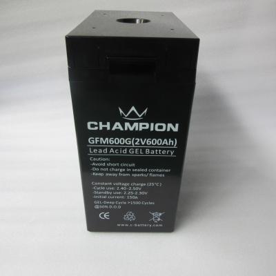 Deep Cycle Sealed 2V 600Ah Motorcycle Gel Cell Battery