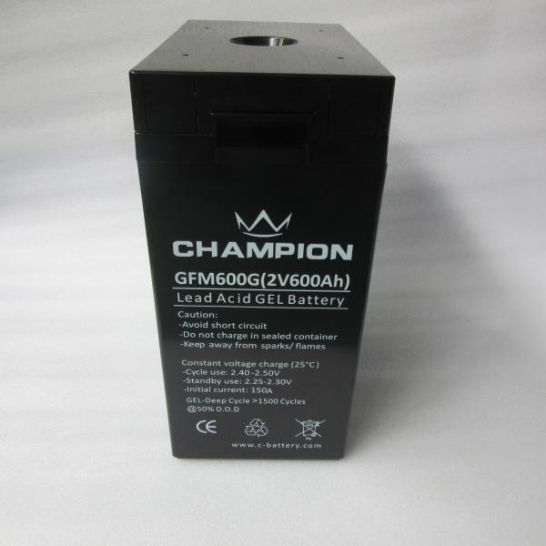 Deep Cycle Sealed 2V 600Ah Motorcycle Gel Cell Battery