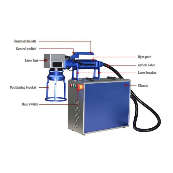 Bylaser Jptipg/Raycus 50W Fiber Handheld Laser Engraver для металлического рабочего стола