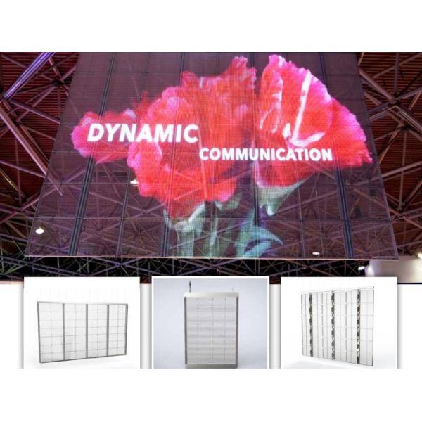 Store / Jewelry Exhibition Hall P10 LED Screen for Transparent Video Advertising
