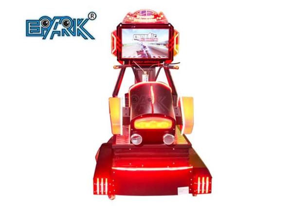 Fiberglass Kiddy Ride Machine 3d Dynamic HD Race Car Outurn Arcade Racing Machine