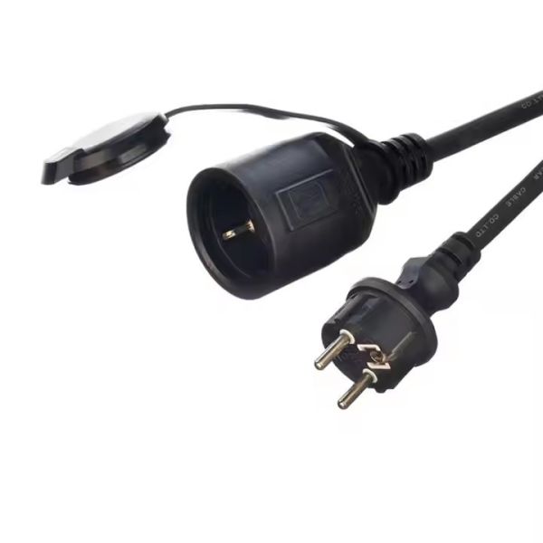 GS Одобрение H07RN-F 3X1.5 3m Черный высококачественный Eu Power Cord Водостойкий резиновый кабель для электропитания промышленности